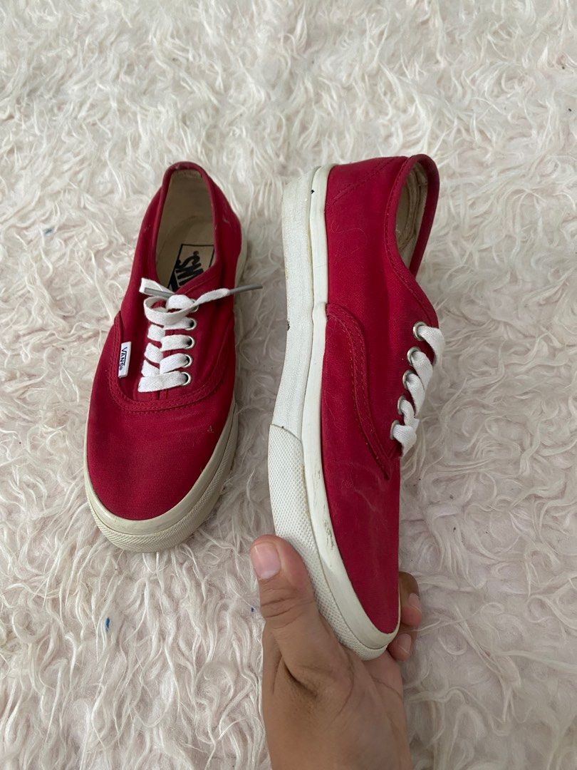 Vans deals merah maroon