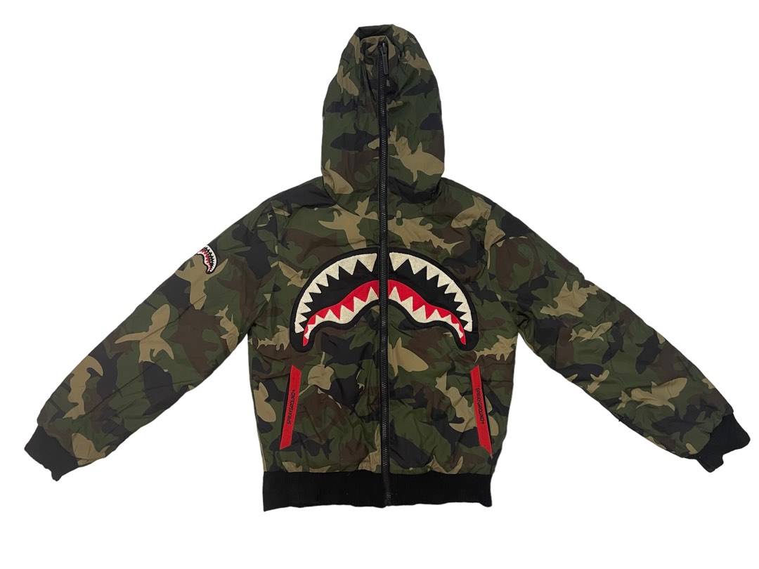 Sprayground camo jacket on sale
