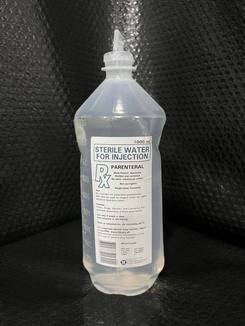 STERILE WATER FOR INJECTION 1000ML, Health & Nutrition, Medical