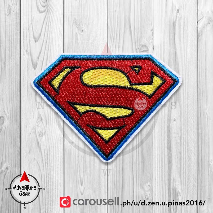 Superman USA Flag Embroidered Patch – 3 Inch, Tactical Hook Backing