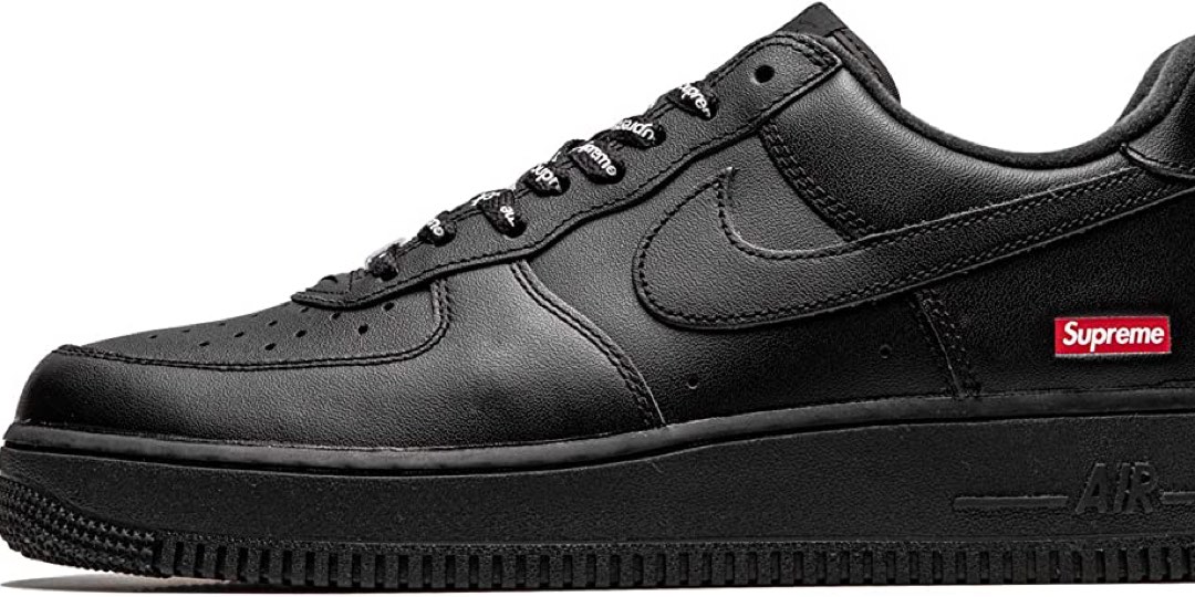 Supreme Nike Air Force black, 名牌, 鞋及波鞋-