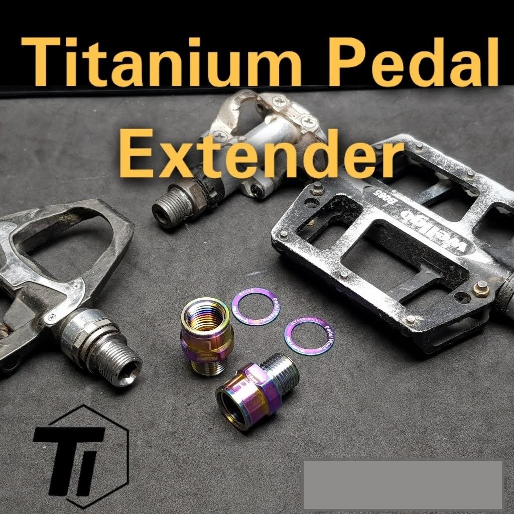 Titanium pedal extenders store