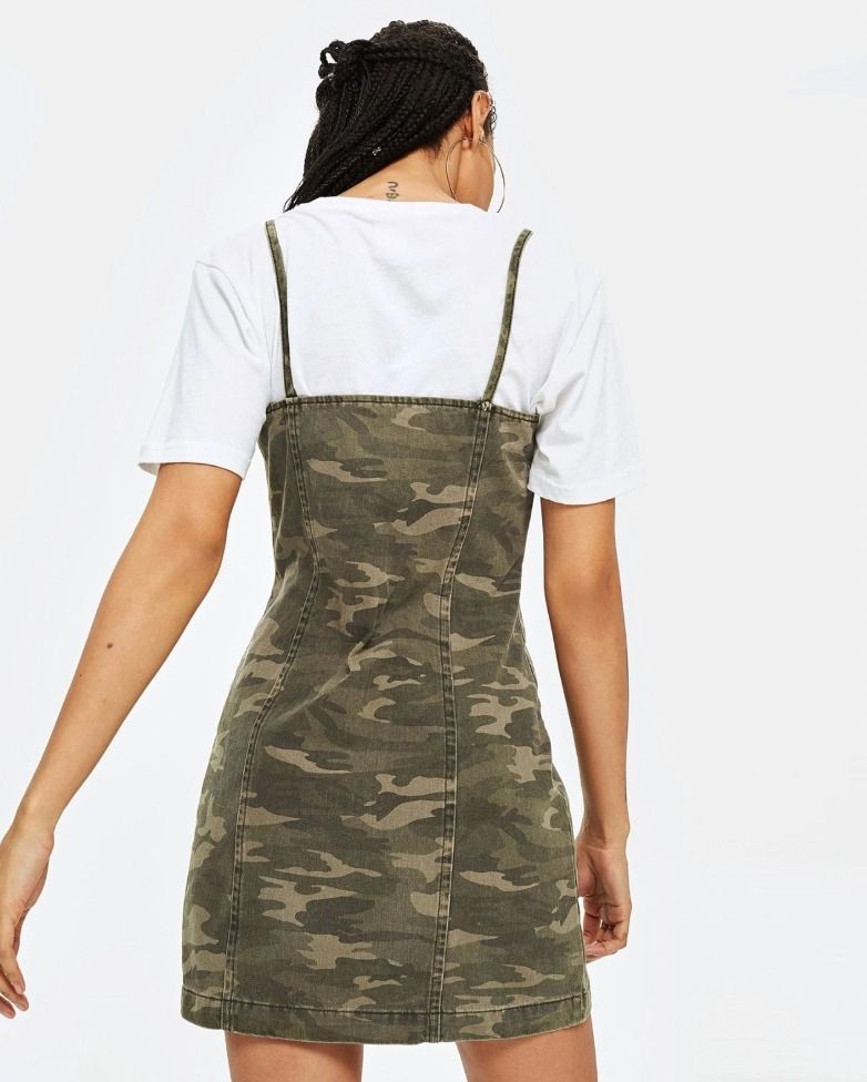 Topshop zip up dress top