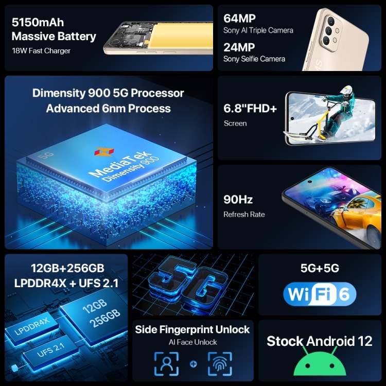 UMIDIGI A13 Pro Max 5G Dual SIM 12GB+256GB, Mobile Phones & Gadgets ...
