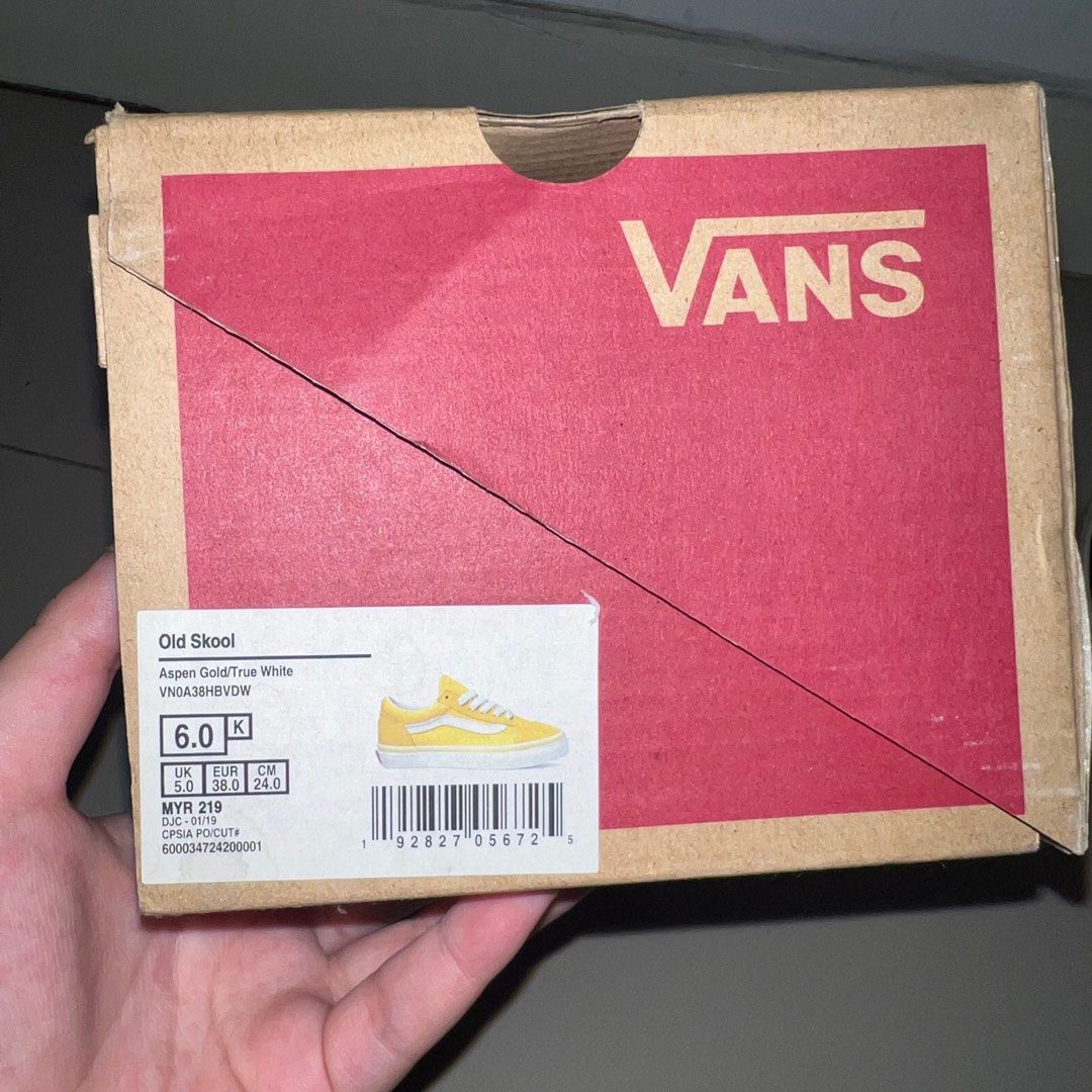 Vans old skool aspen gold true white top