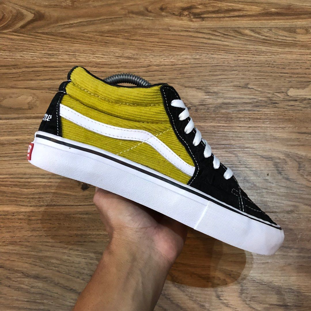 supreme vans sk8 mid, Men's Fashion, Footwear, Sneakers on Carousell