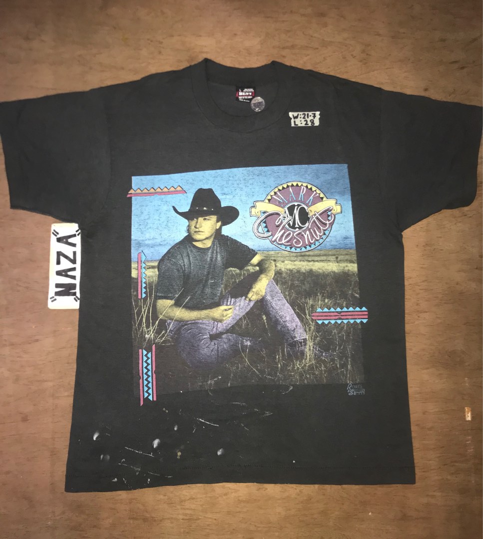 Vintage Mark Chesnutt, Men&rsquo;s Fashion, Tops & Sets, Tshirts & Polo