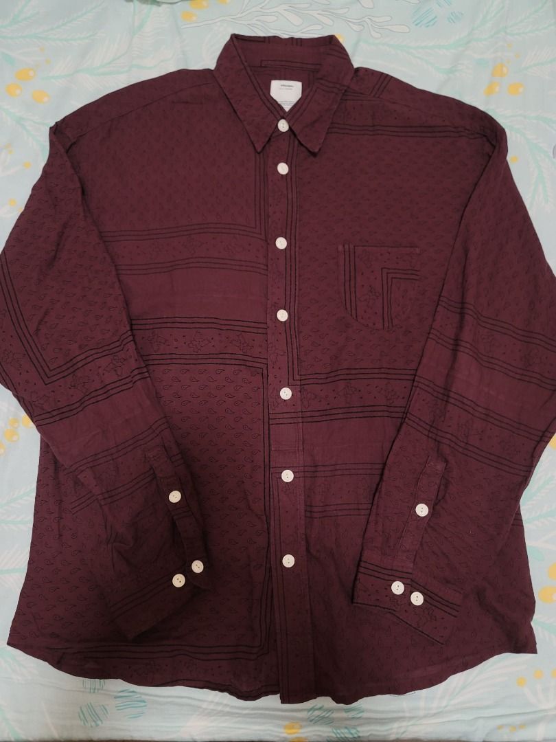 Visvim 20SS Lumber L/S Bandana P.W. (N.D) Shirt JKT Purple Size 2