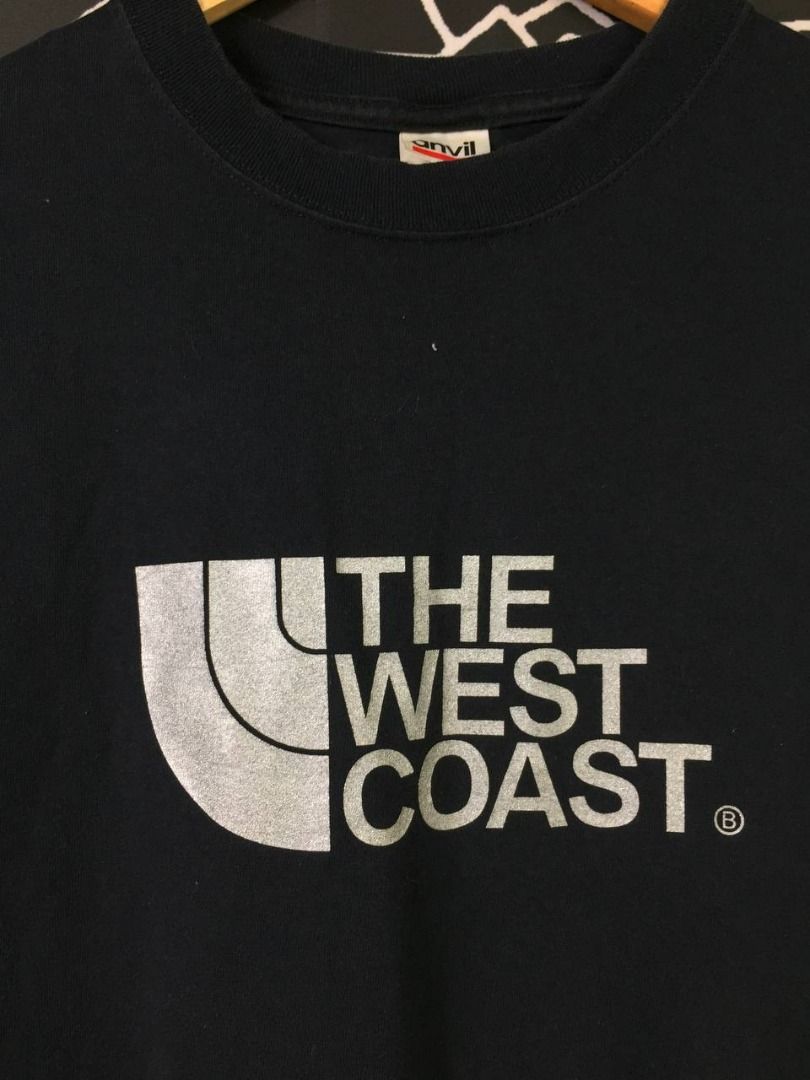 Vtg The West Side Hip Hop Rappers The North Face Parody Logo Rap Tee