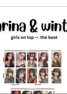 [WTB] Aespa Karina Winter Got The Beat Stamp On It photocard
