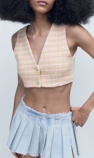 Zara pink vest top