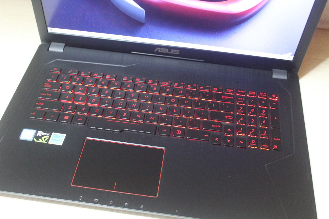 17inch Laptop Asus FX753VD i7-7700HQ ram 16gb ssd 128gb 1tb Nvidia ...
