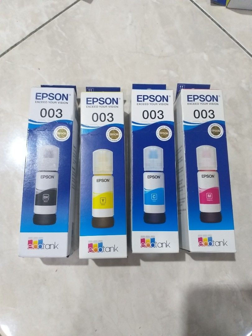 1 Set Tinta Printer Epson 003 Printer Epson L Elektronik Bagian Komputer And Aksesoris Di Carousell 0684