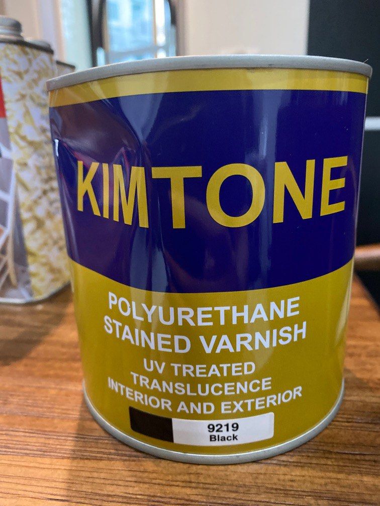 1L Black PU wood stain Varnish, Furniture & Home Living, Home