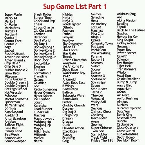 Sup game deals box list
