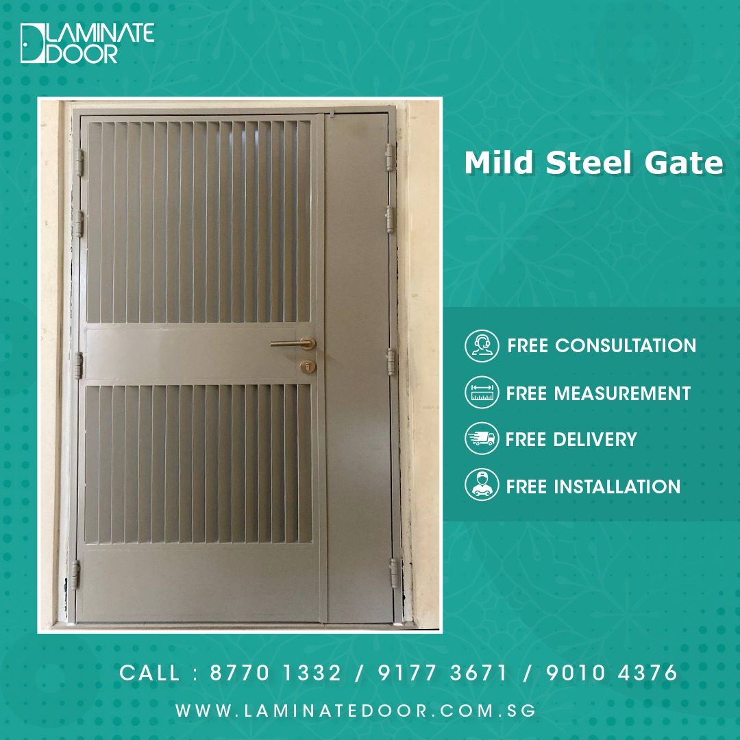 4x7ft HDB Mild Steel Privacy Gate Install for HDB and Condo, Furniture