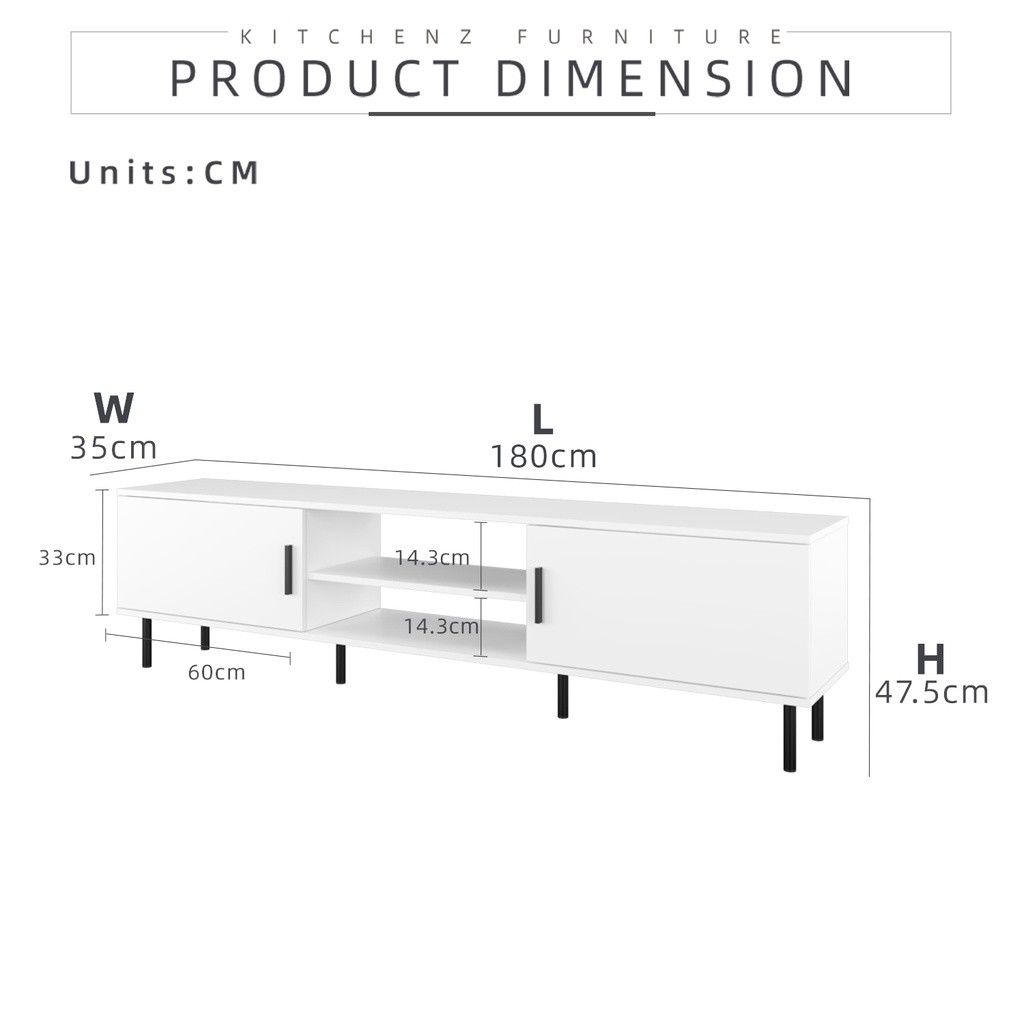 6ft tv Furniture & Home Living, Furniture, Shelves,
