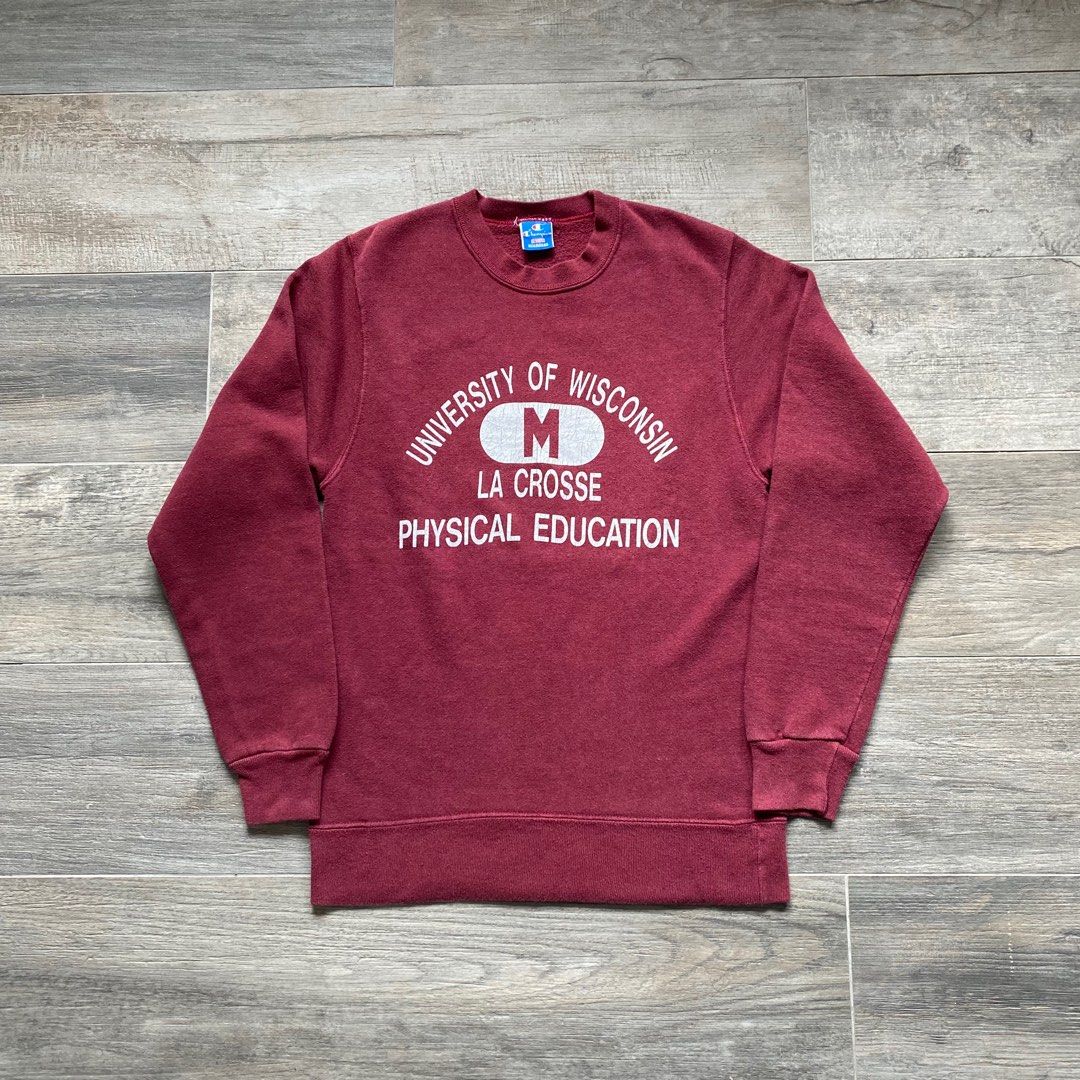90 s CHAMPION SWEATSHIRT VINTAGE USA MAROON SWEAT PARKA COLLEGE Carousell