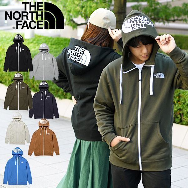 日本代購7色THE NORTH FACE Rearview Full Zip Hoodie NT12340 男裝裏