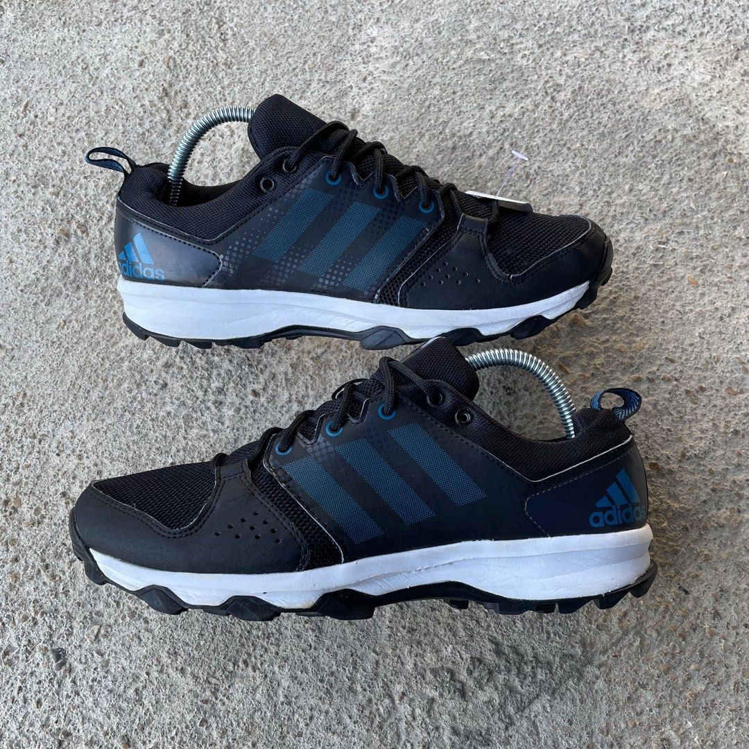 Adidas (8UK) Galaxy Trail Black Blue White, Sports Equipment, Sports Equipment and Supplies on Carousell