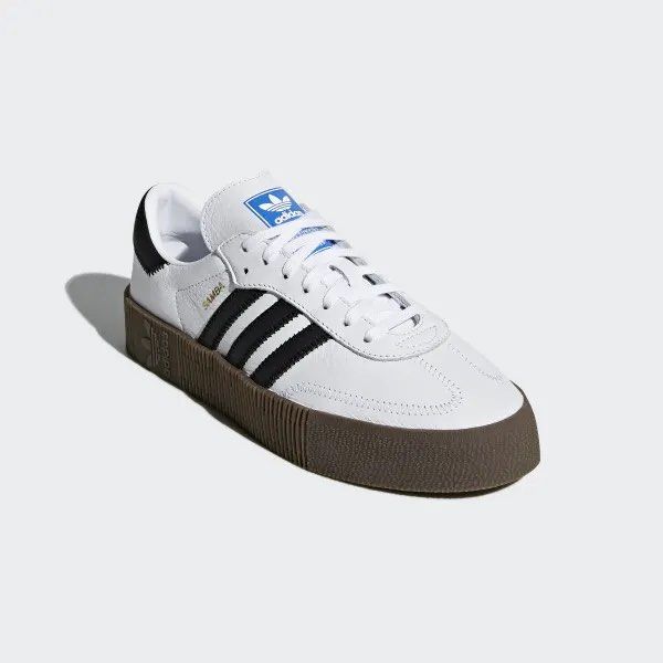 White sambarose adidas hotsell