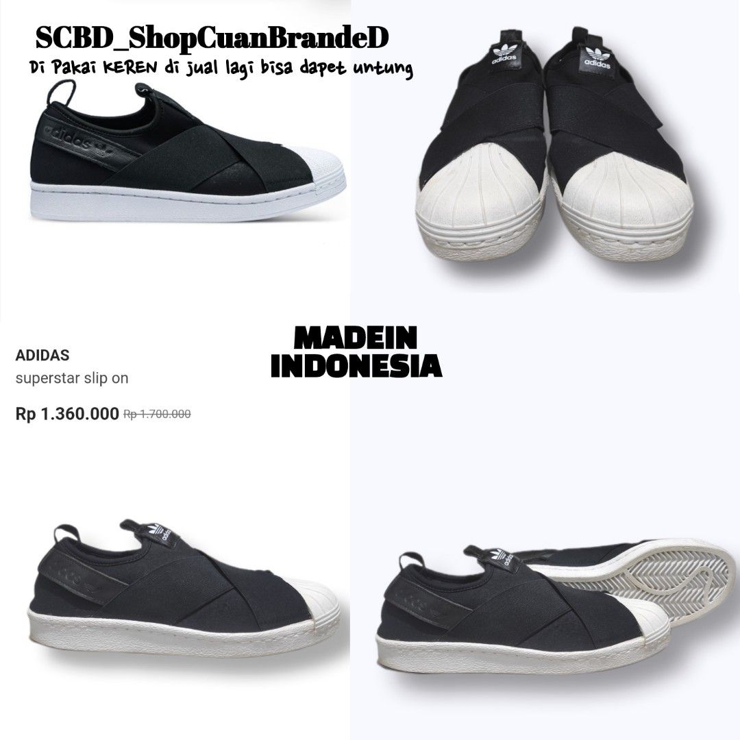 Sepatu adidas superstar 2025 slip on original