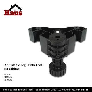 Adjustable Leg Plinth Foot for Cabinet (100 mm)