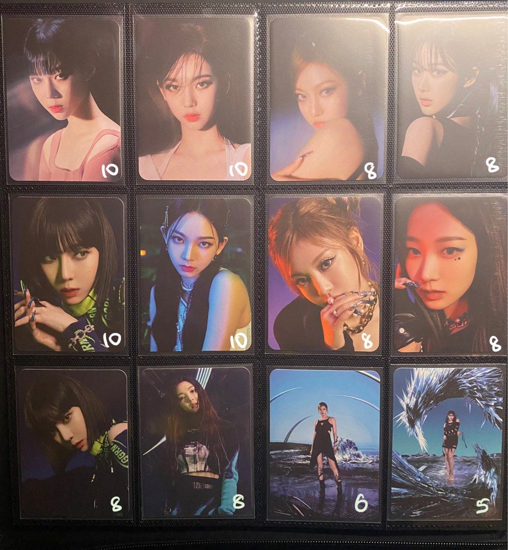 PYAJUU Aespa Photocards KPOP Dirty Work Album Lomo Cards 55PCS Aespa Photo Cards Gift For MY Fans Karina Photocards Winter Lomo NINGNING Merch Giselle Postcard (KARINA