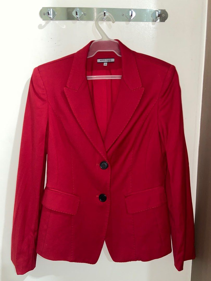 Anne klein shop red blazer