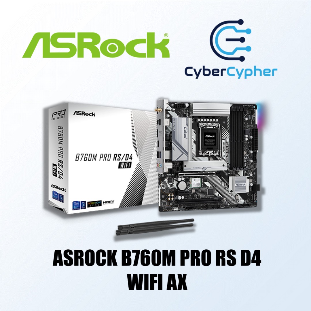 ASROCK B760M PRO RS D4 WIFI AX, Intel Motherboard, Computers & Tech ...