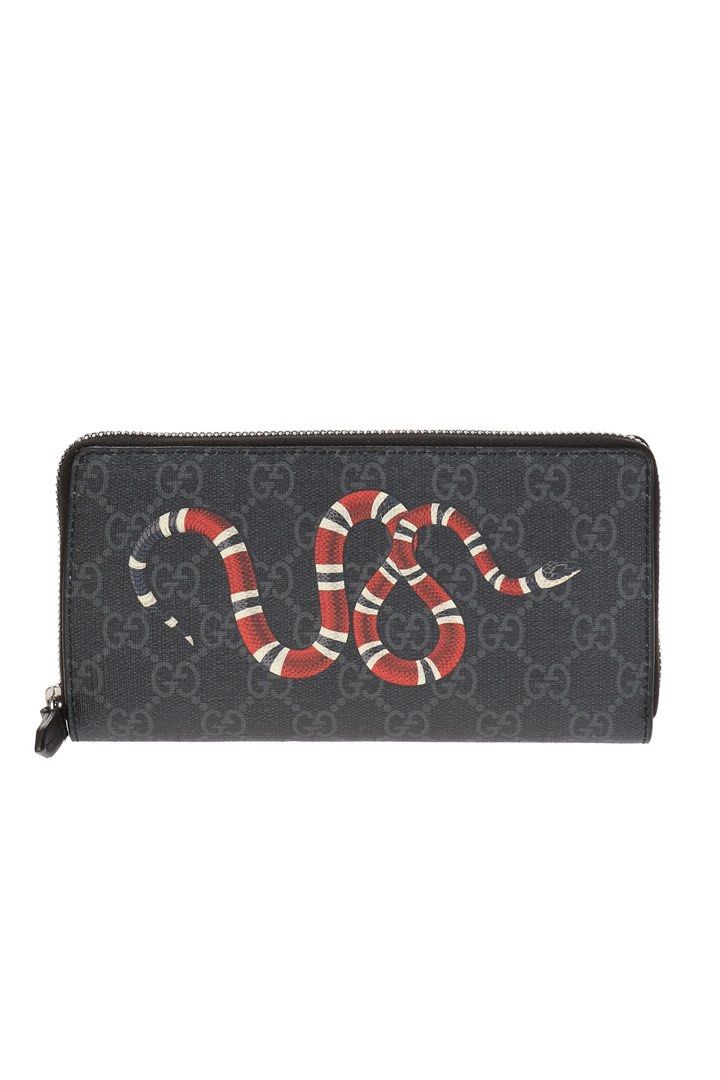 gucci black snake wallet