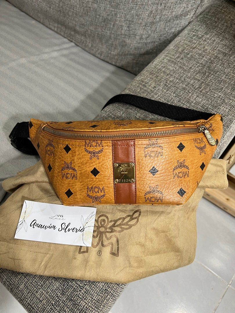 Authentic MCM bag with long strap - ecay
