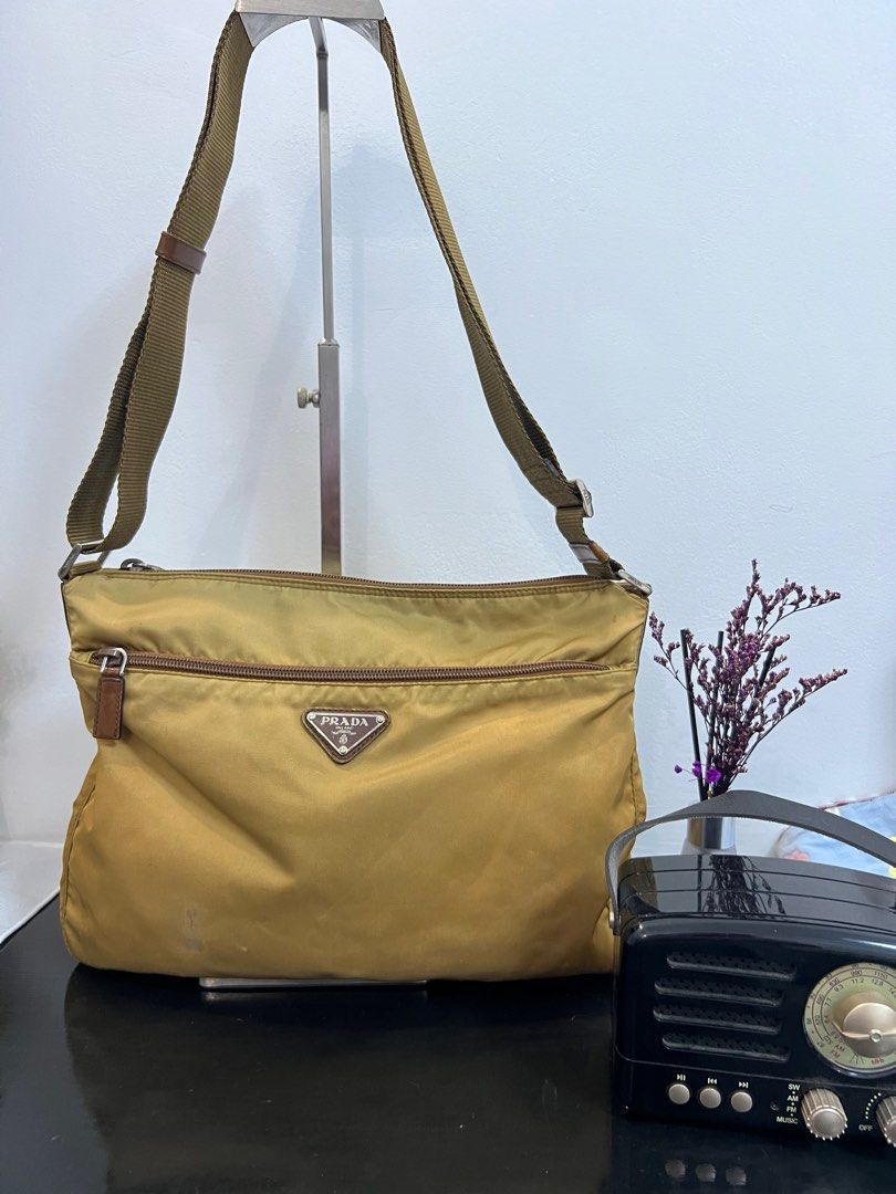 Authentic Prada Nylon Sling Bag, Luxury, Bags & Wallets on Carousell