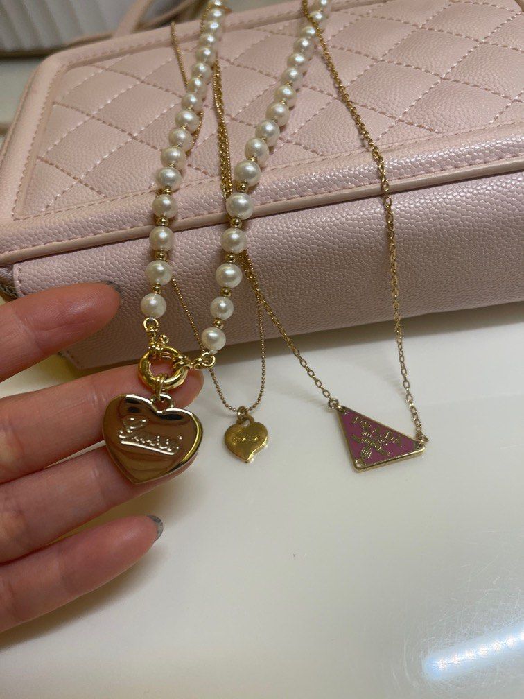 Gucci necklace gold heart Clearance