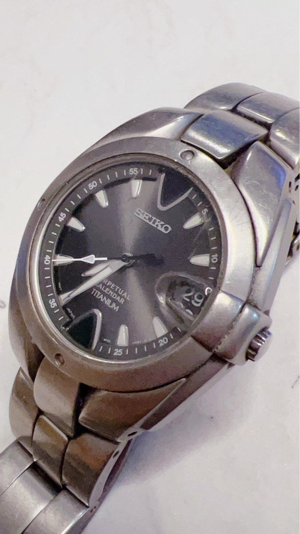 Authentic Seiko Titanium 8F32-0049, Luxury, Watches on Carousell