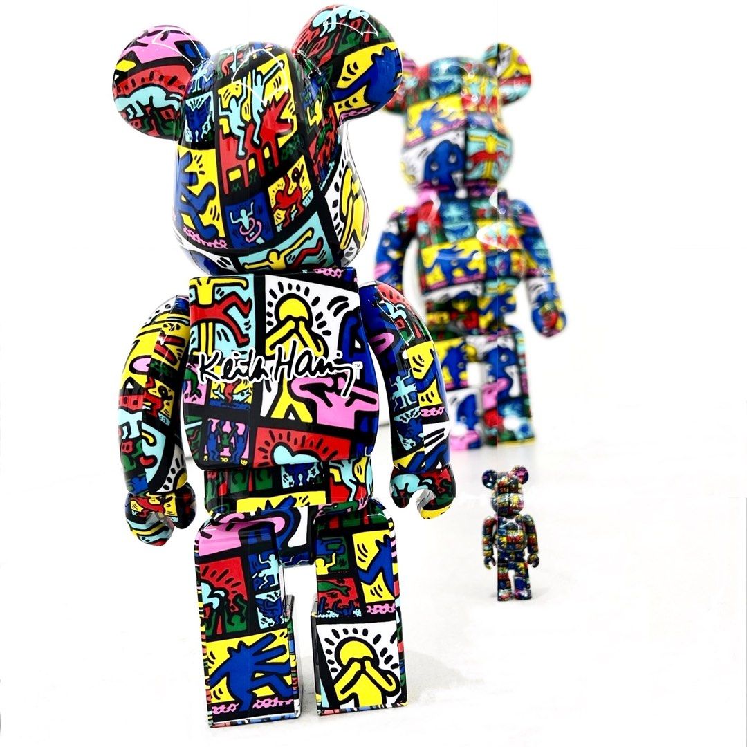 Bearbrick Keith Haring #10 100% & 400%, 興趣及遊戲, 玩具