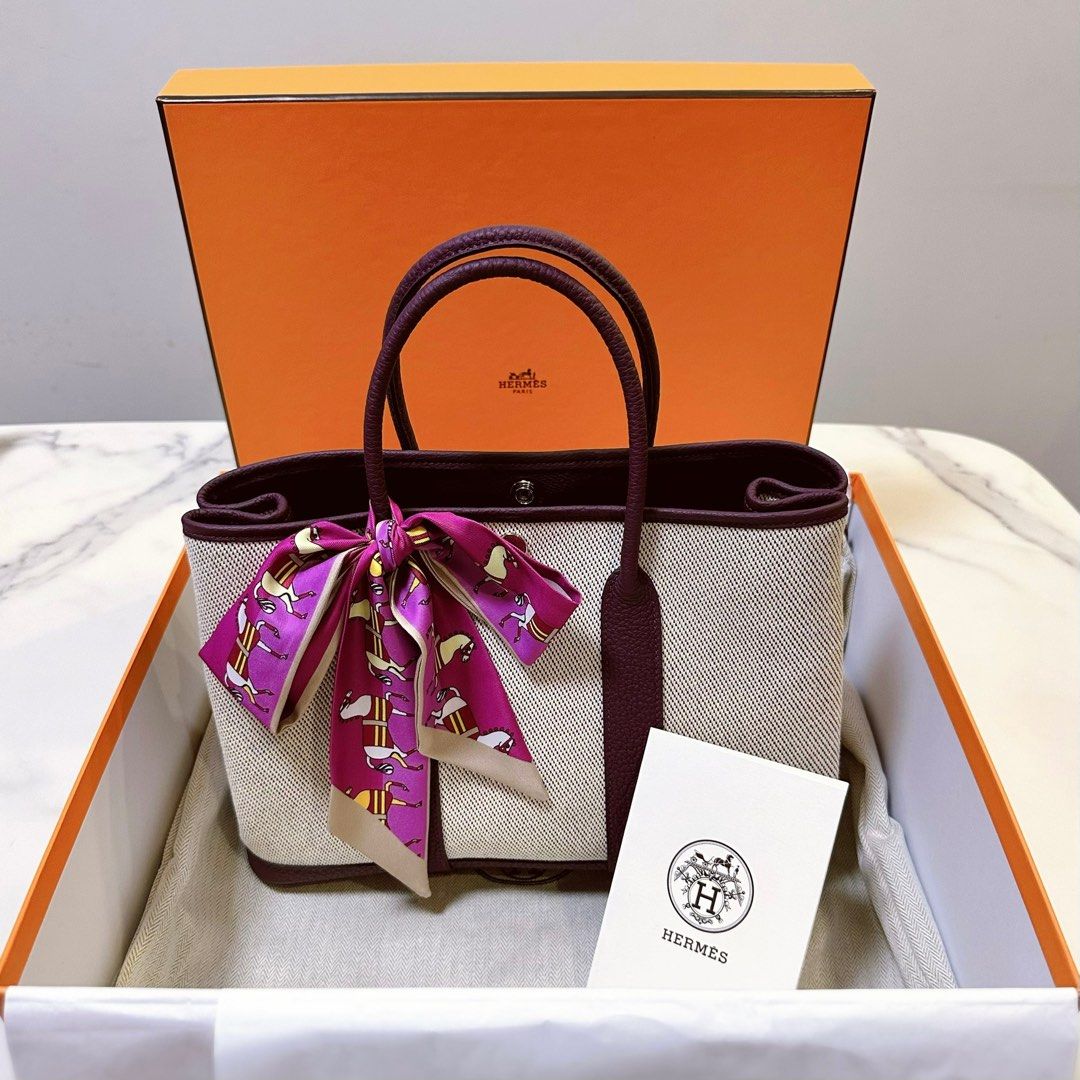 Hermes Garden Party 30 Etoupe BNIB, Luxury, Bags & Wallets on Carousell