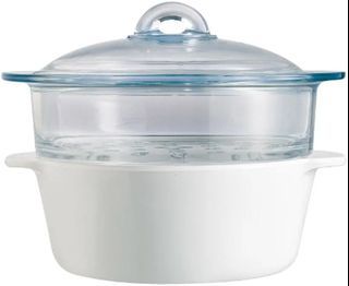 BNIB Pyrex Pyroflam Vitroceramic 2l Steamer Set