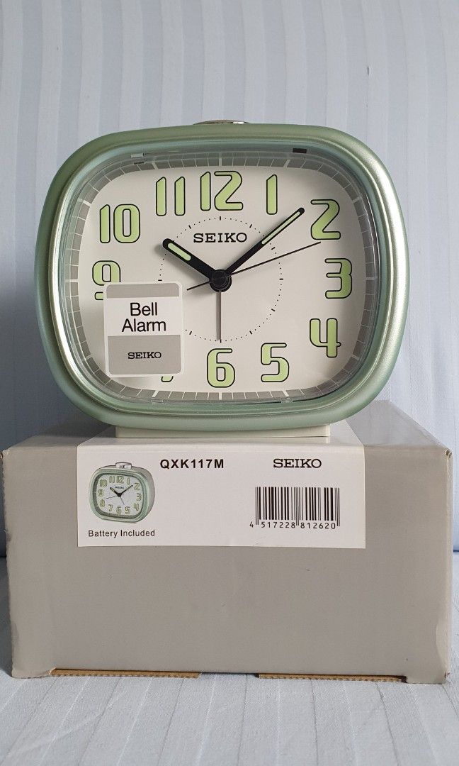 BNIB SEIKO Bell Alarm Clocks, Furniture & Home Living, Home Decor, Clocks on  Carousell