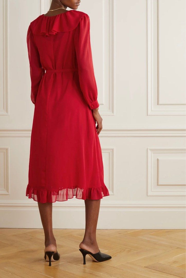 Alexa chung red top dress