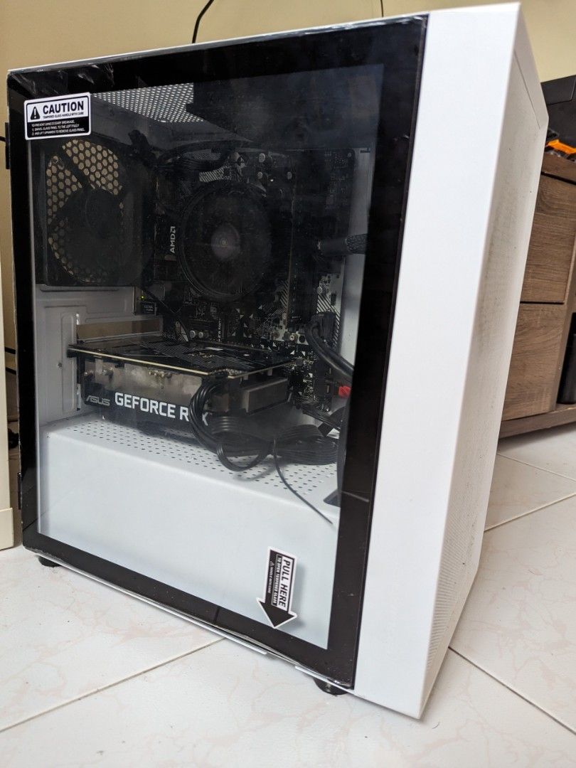 Budget Gaming and Editing Desktop Ryzen 2600 with RTX 3050, Computers