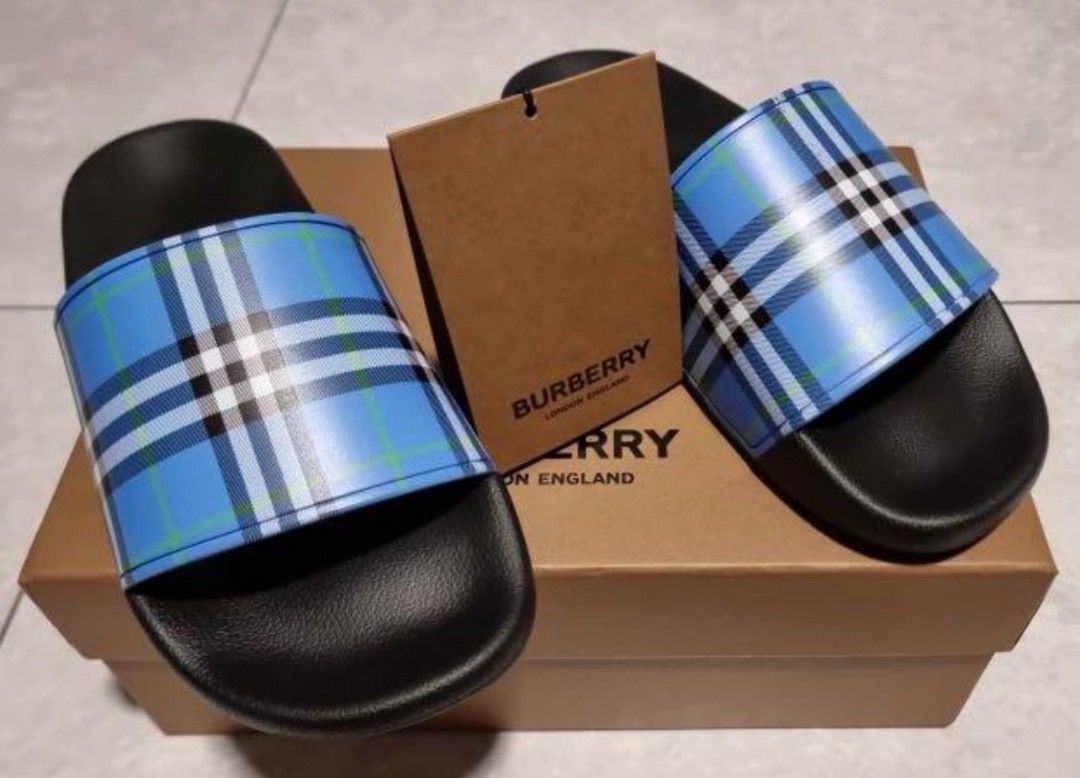 Burberry mens 2025 slippers