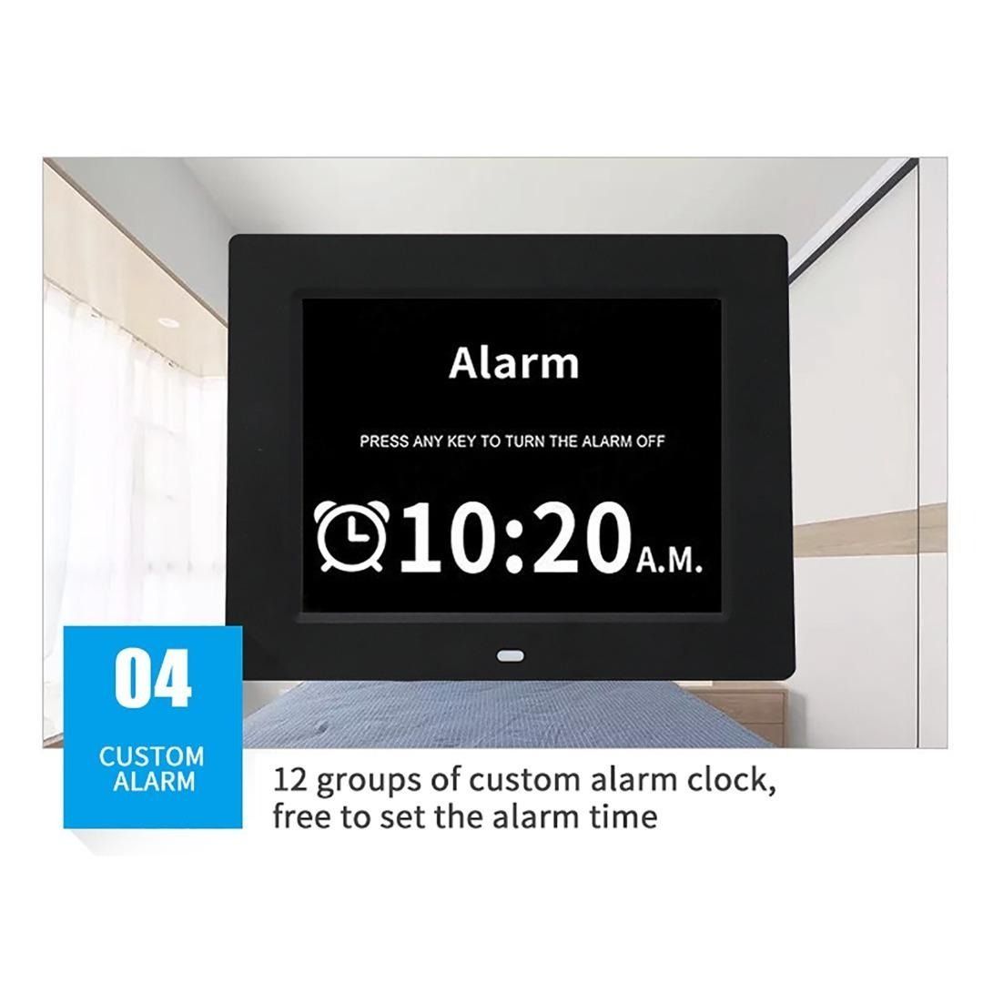 [C4386] Digital Clock 8.0 Screen Adjustable Brightness Autocratic Multifunctional Clock