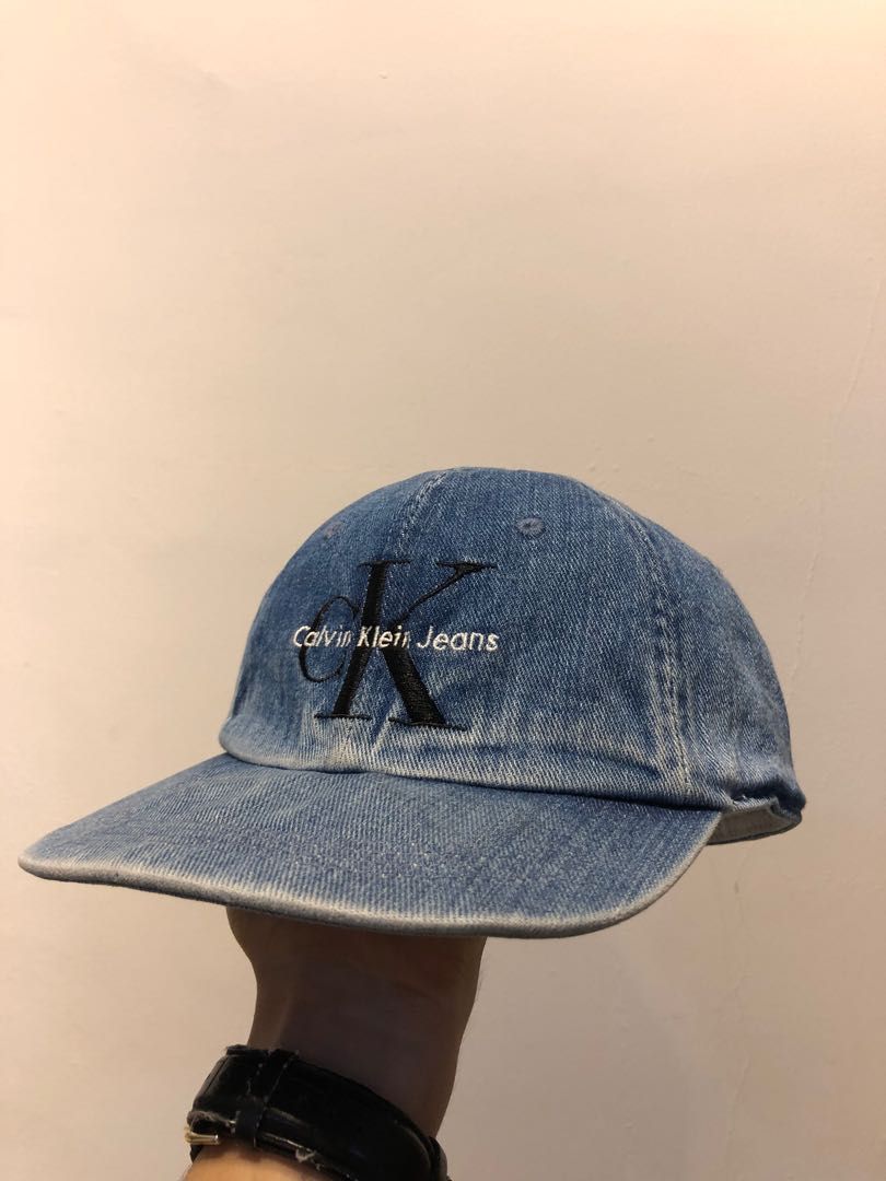 Calvin Klein denim hat, Men's Fashion, Watches & Accessories, Cap & Hats on  Carousell