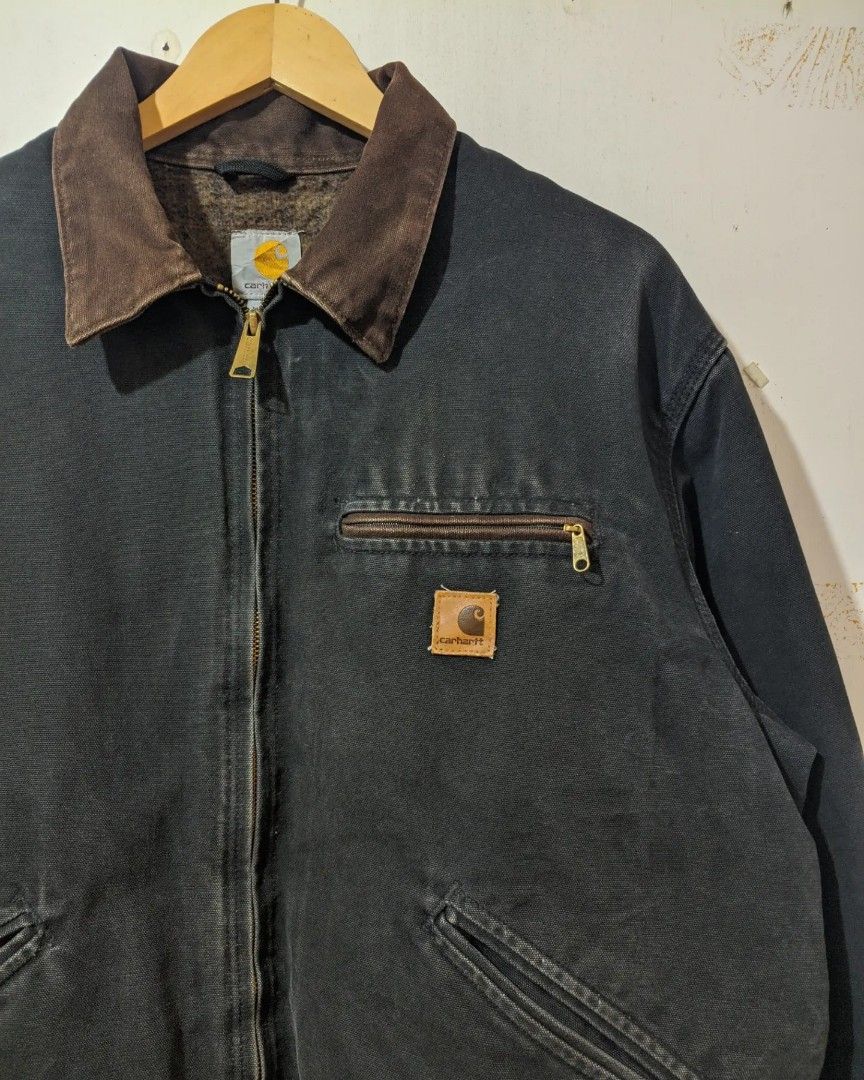 Carhartt Detroit J97 black, Men's Fashion, Coats, Jackets and Outerwear ...