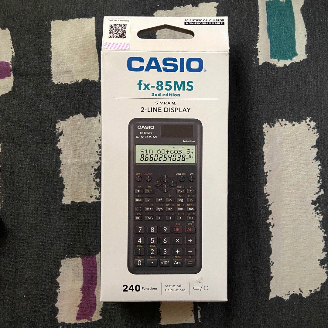 Casio Fx 85ms 2nd Edition 2 Line Display Scientific Calculator Computers And Tech Office 8555