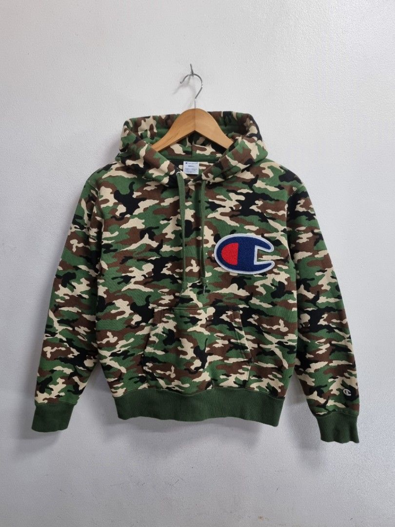 Camouflage top champion hoodie