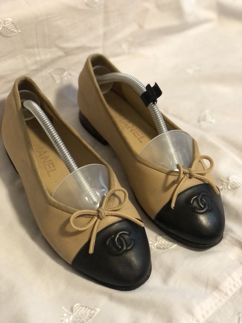 used chanel ballet flats
