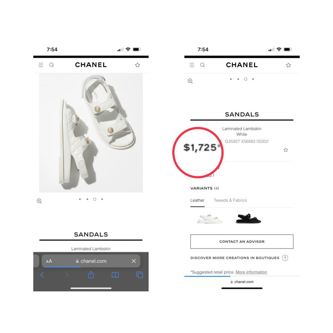 Pre-owned Chanel 2022 White Lambskin Cc Logo Platform Block Heel