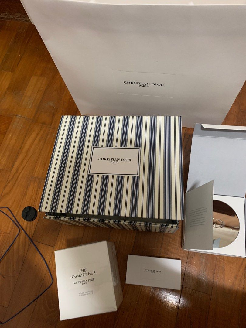 Christian Dior candle gift set, Beauty & Personal Care, Fragrance